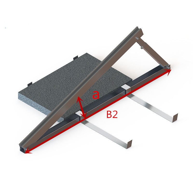 soporte solar lastrado